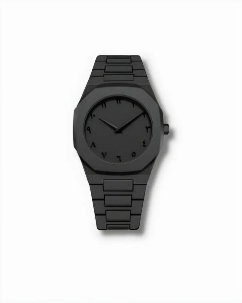 D1 Milano Polycarbon Arabic Watch – Black